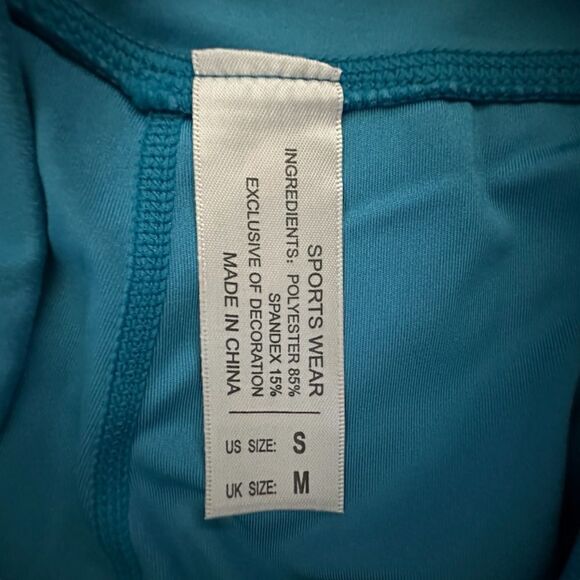 Cadmus ~ Turquoise Leggings ~ size Small ~ runs a little big ~ non see through - Picture 11 of 11